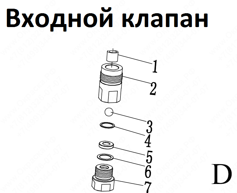Входной клапан окрасочного аппарата